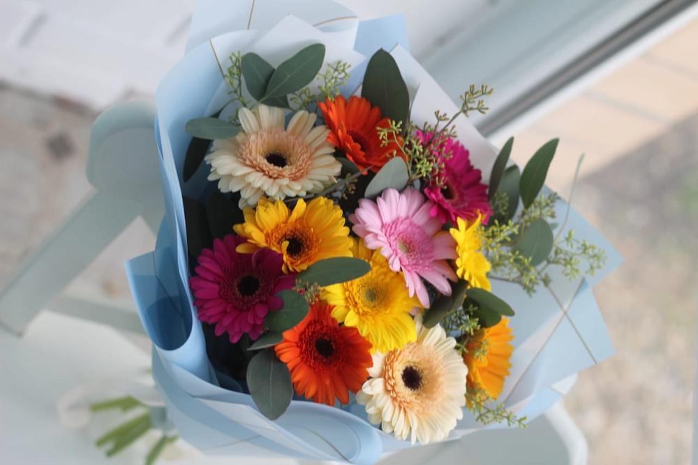 Букет цветов из: Герберы в Игумново