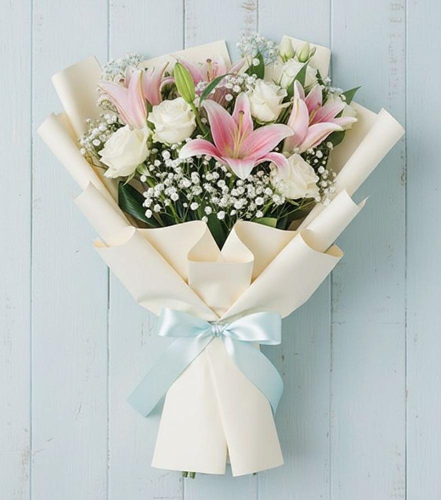 Букет цветов из: Лилии в Игумново