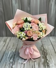 Букет цветов из:  Гвоздики, Розы и Хризантемы в Игумново