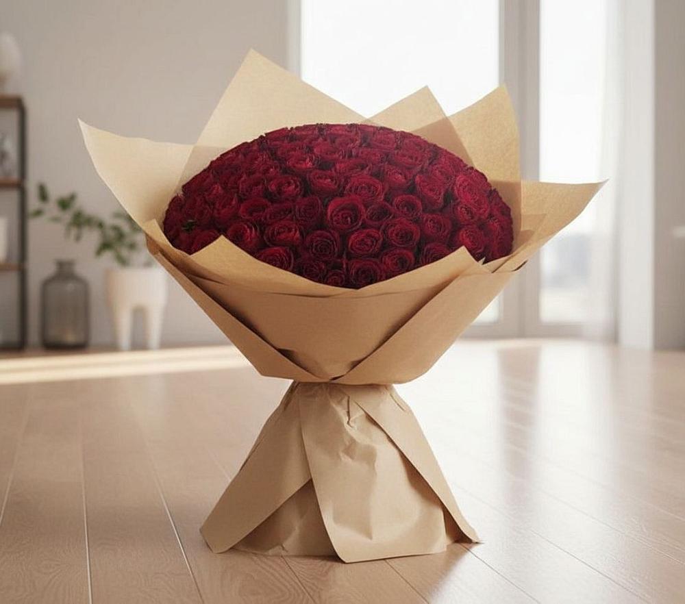 Букет 101 Красная роза в Игумново