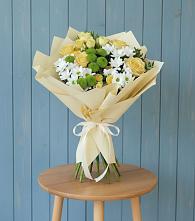 Букет цветов из:  Хризантемы и Розы #REPLACE_PRED# Игумново