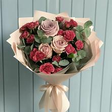 Букет цветов из:  Гвоздики и Розы в Игумново