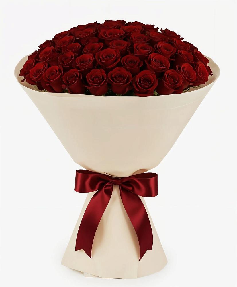 Букет 101 Бордовая роза Блэк Бакарра в Игумново