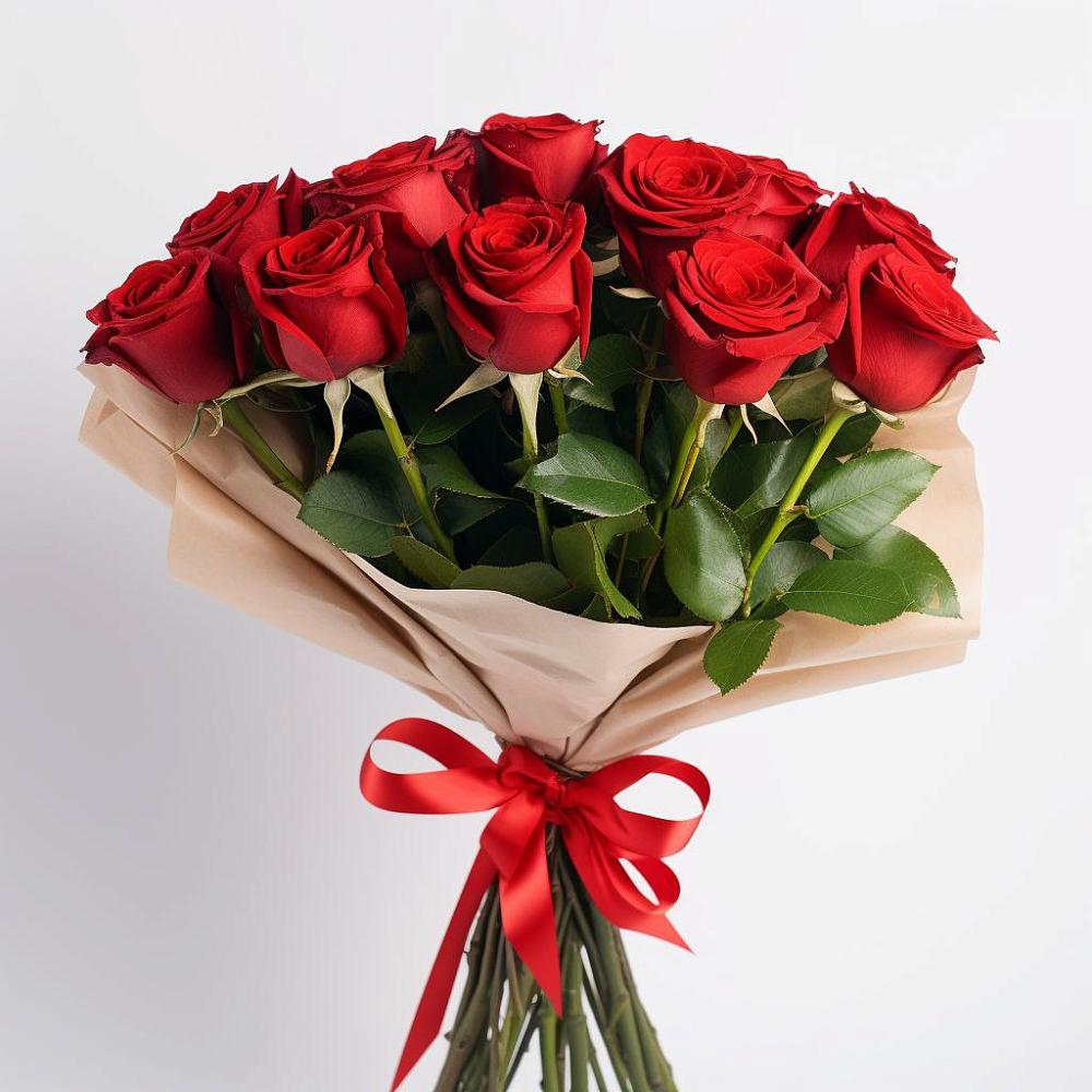 Букет 11 Красных роз Эдлесс Лав в Игумново