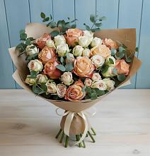 Букет цветов из:  Альстромерии и Розы в Игумново