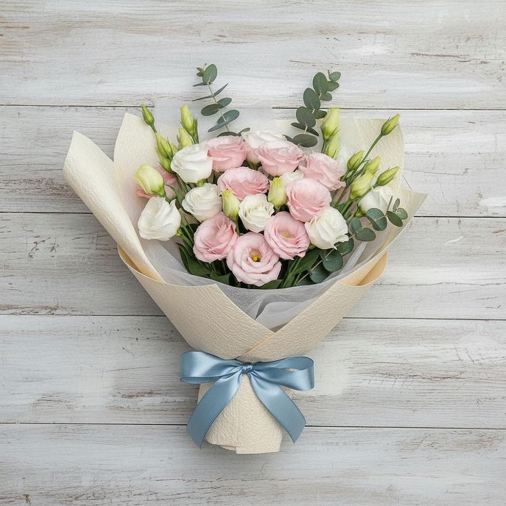 Букет цветов из: Лизиантусы в Игумново